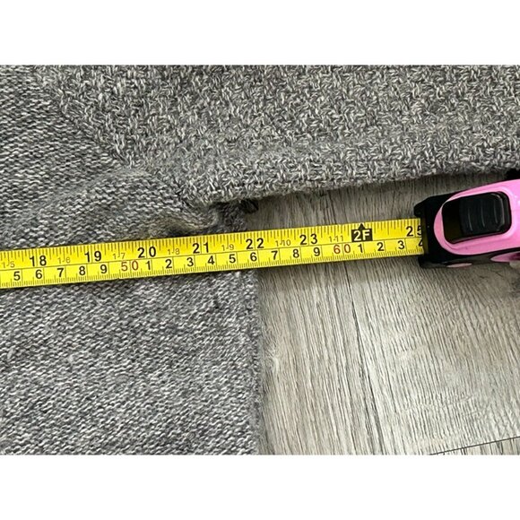 Pendleton Womens Gray Knit Lambswool Belted Double Breasted Sweater Size 1X - Picture 11 of 11